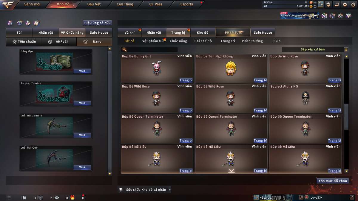 shop acc cf uy tin gia re